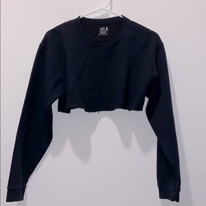Crop top sweatshirt